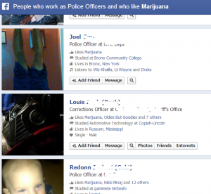 cops who like marijuana